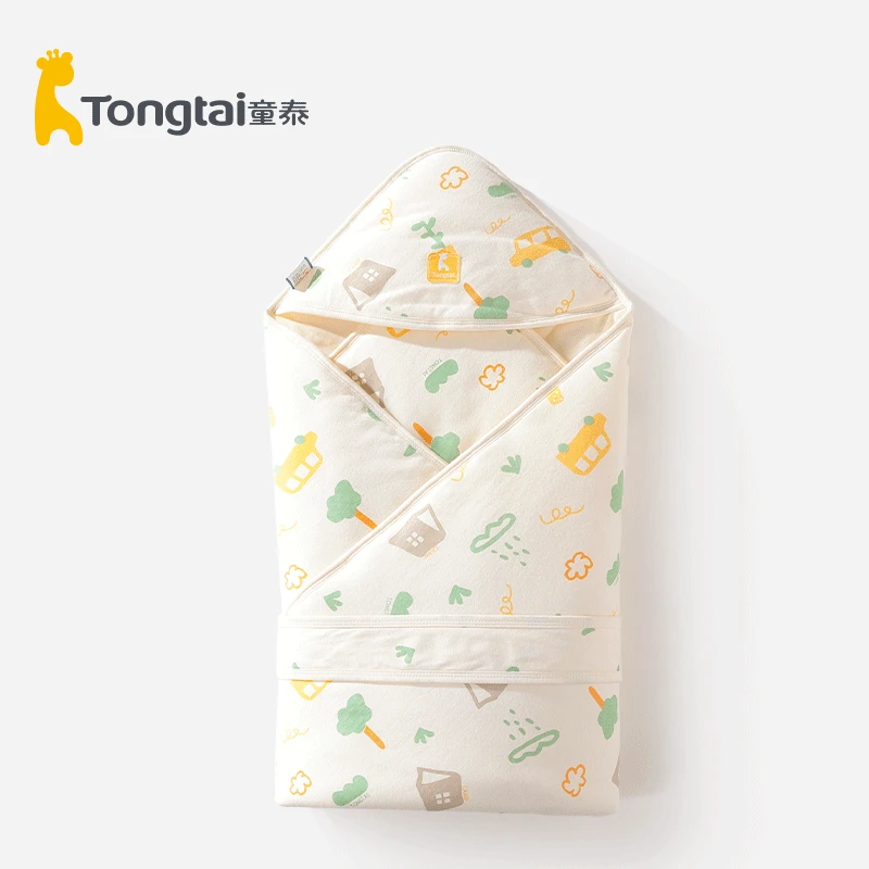 童泰婴儿包被秋冬新生儿产房抱毯0-12个月宝宝纯棉防惊跳包裹