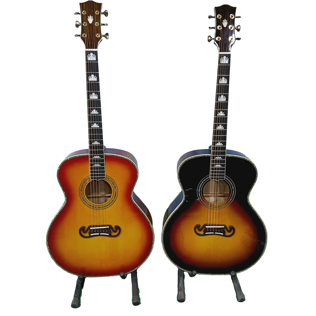 复刻版42寸云杉枫木全单专业演奏高级亮光吉他