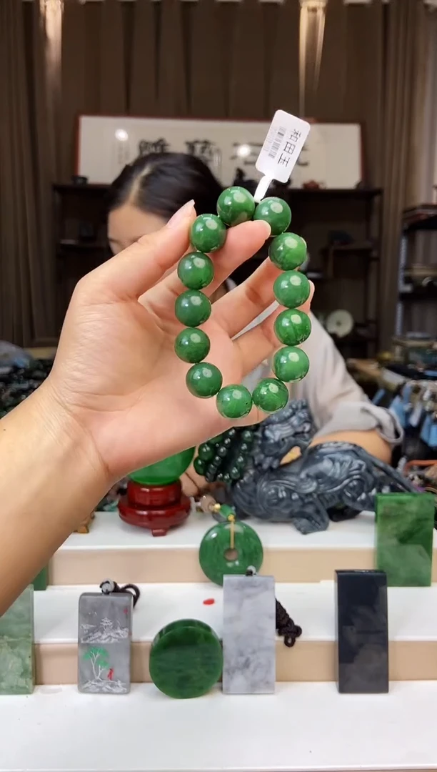 【闪购商品】和田玉手串未镶嵌16mm