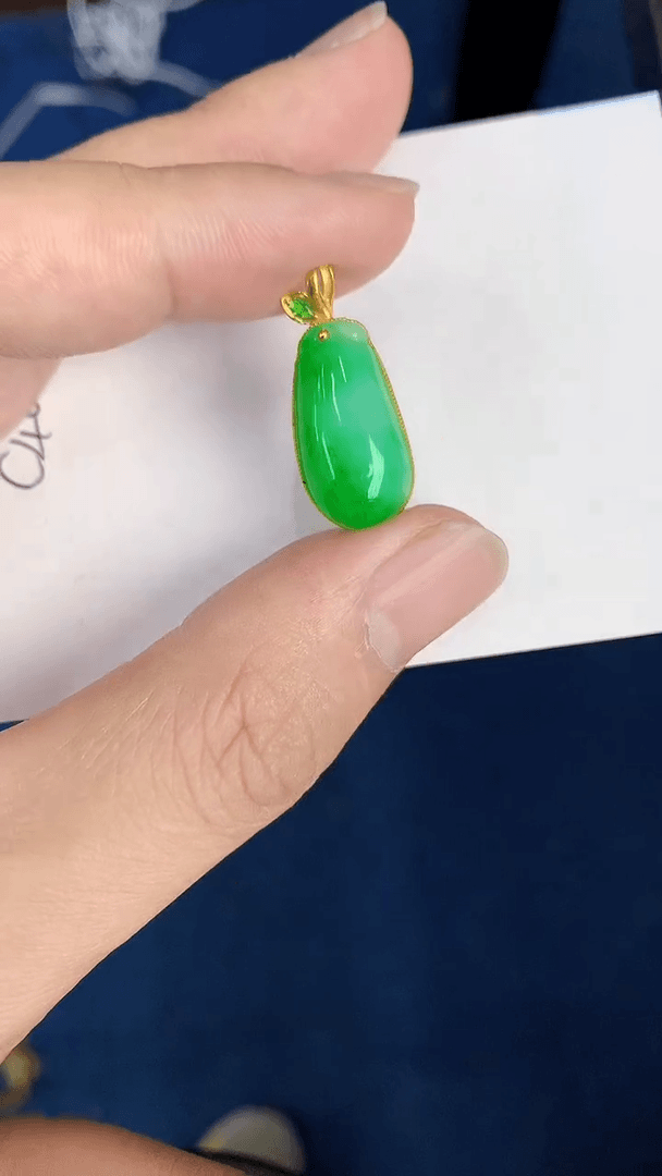 【闪购商品】翡翠颈饰18K金镶嵌000000000