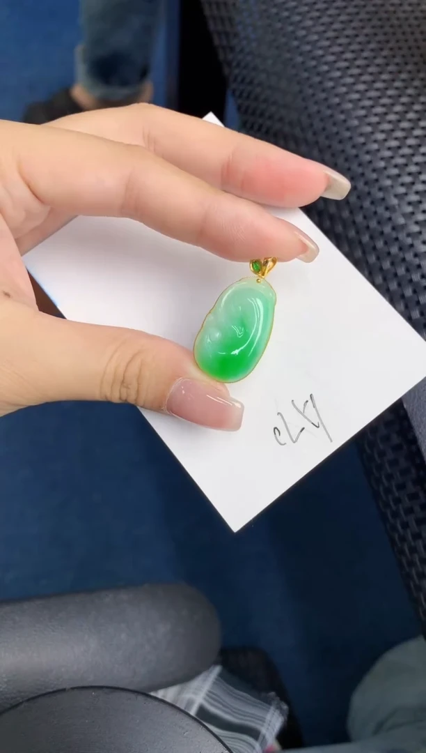 【闪购商品】翡翠颈饰18K金镶嵌000000000