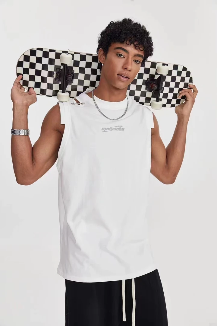 WXB设计款无袖短T