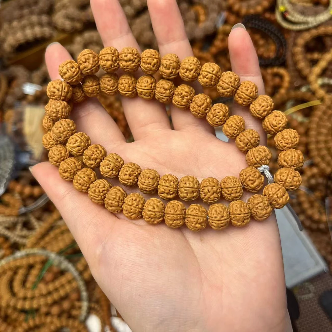 树王小金刚手持54颗13mm金刚菩提手串飞碟桩爆肉双龙籽双圈手持