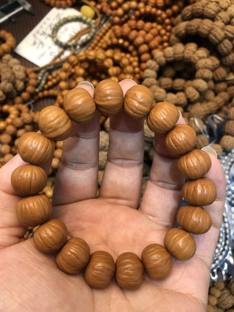 猴头核桃双岐南瓜14-15mm左右原皮核桃手串精挑小猴头手持男女款