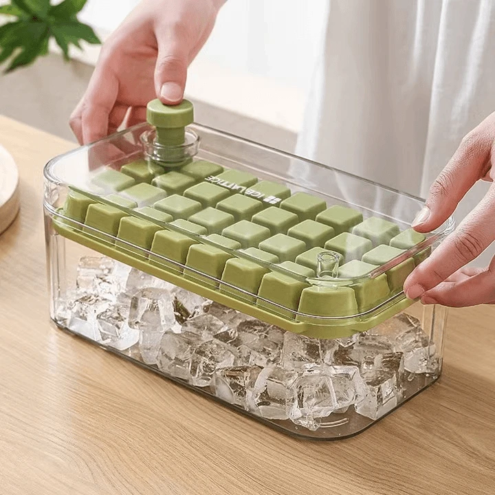 【新疆包邮哥】冰块模具食品级按压冰格家用冰箱自制冰块储存盒冻冰