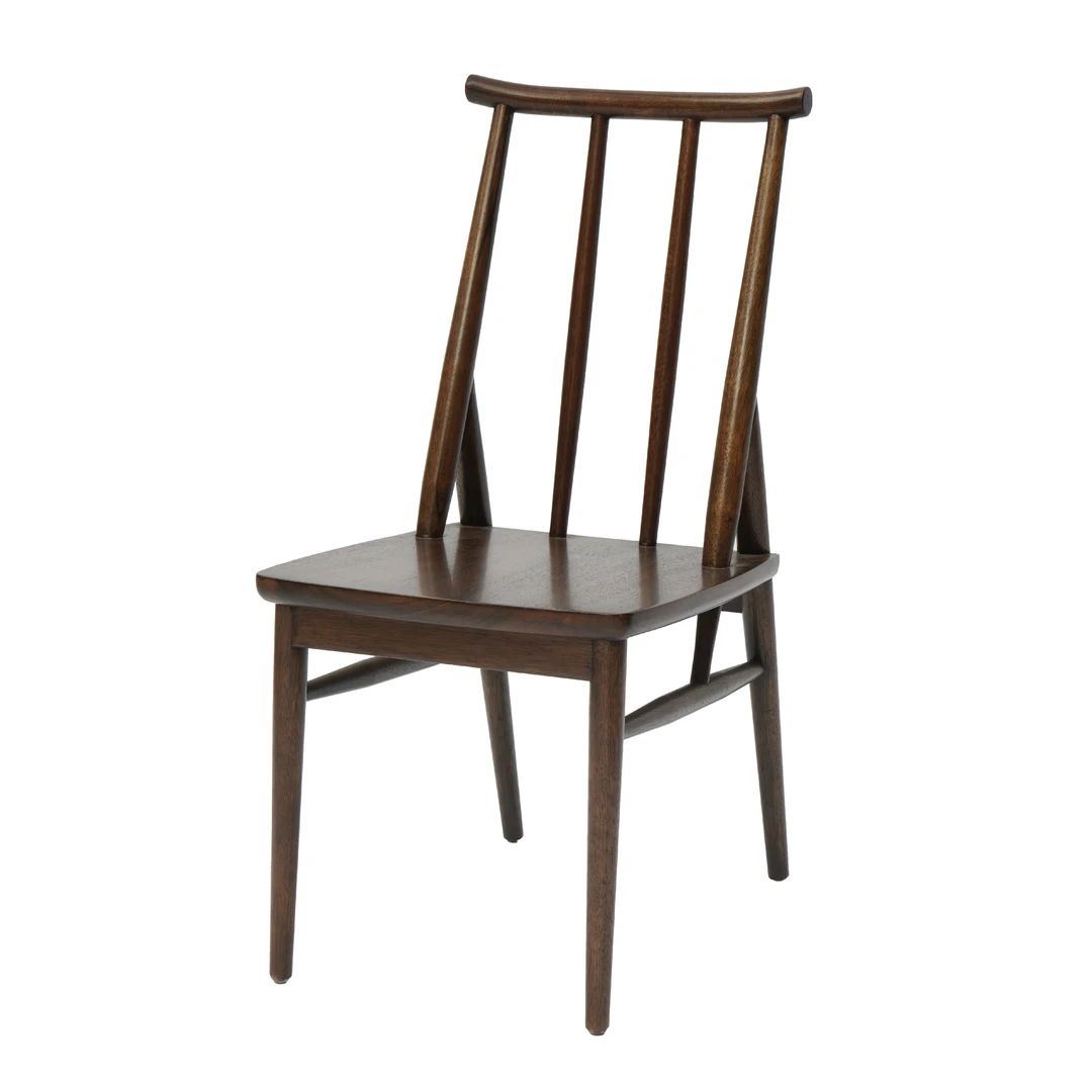 隐珏新中式胡桃木实木餐椅古风家用客人椅禅意休闲休闲靠背