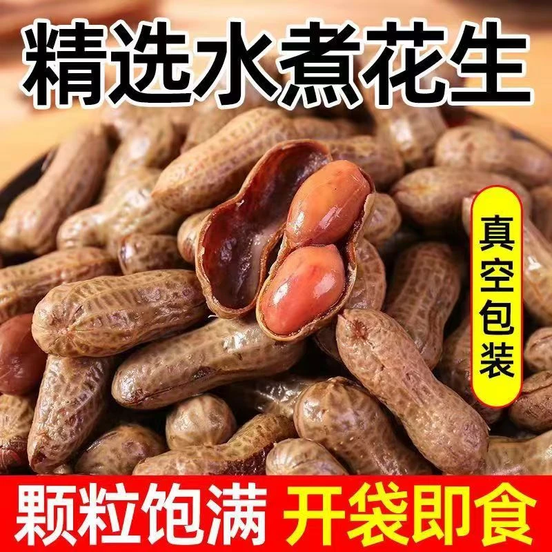带汁卤煮花生500g*2带壳卤麻香盐水麻辣花生下酒菜零食夜宵