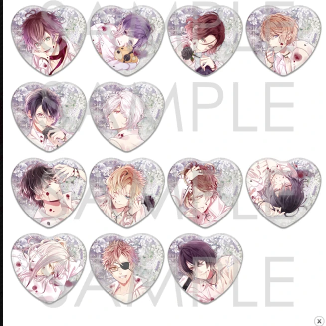 【魔鬼恋人】睡美人心吧唧、拍立得盲抽徽章