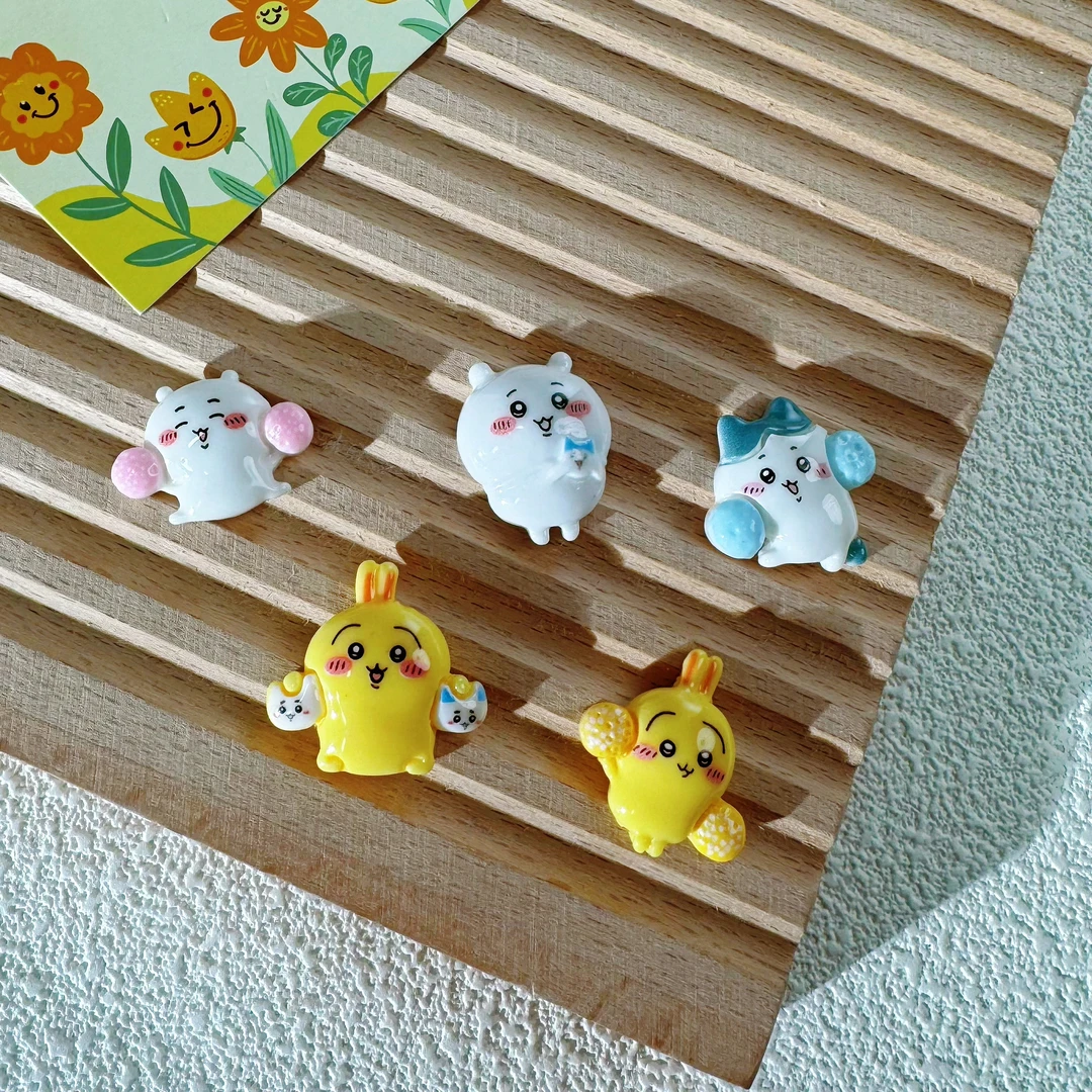 04卡哇伊可爱高亮树脂配件DIY手机壳奶油胶手工发夹挂件材料