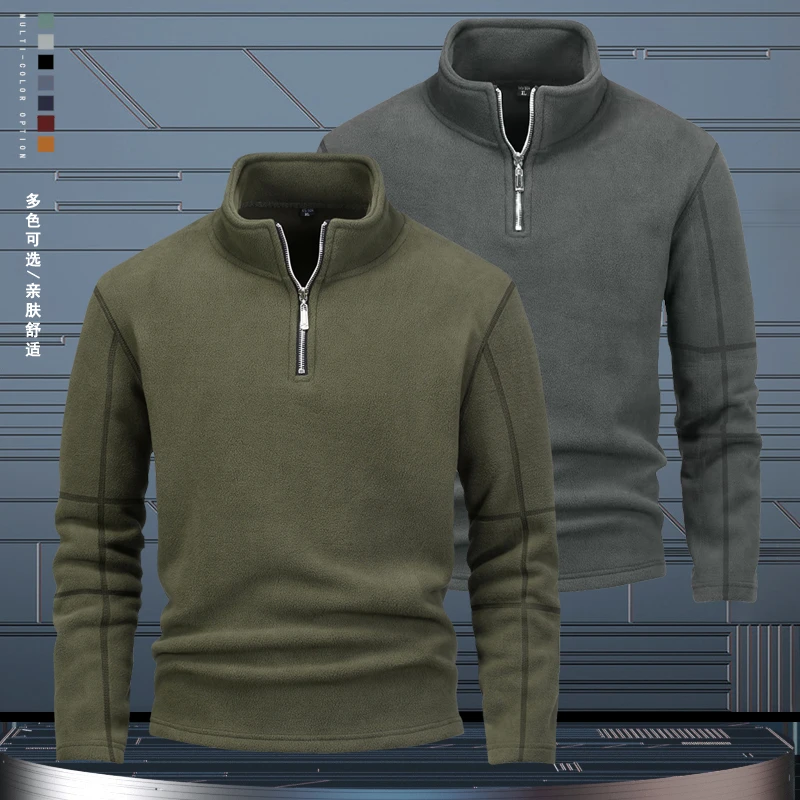 美式复古秋冬季男装套头衫卫衣男士加厚保暖长袖秋季上衣加绒舒适