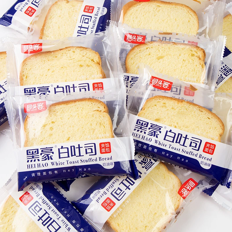 回头客面包奶油味白吐司早餐整箱营养方便切片手撕糕点懒人零食品