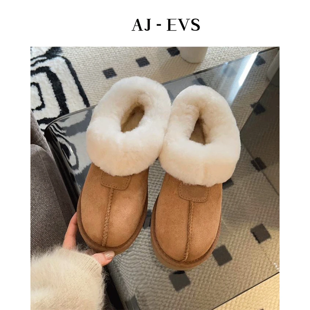 AJ - EVS【意大利订单5A级羊皮毛一体超级保暖雪地靴】