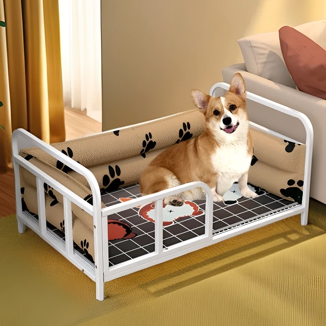 狗床双层狗窝夏季中小型犬狗笼大型金毛宠物床猫咪床四季通用猫窝