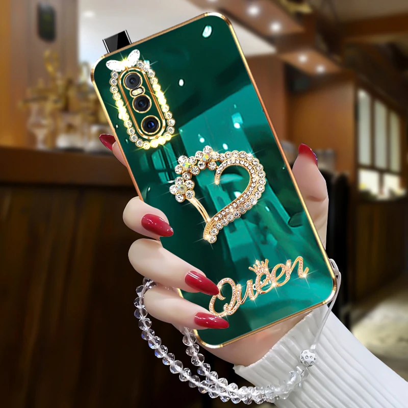 vivox27手机壳梅花爱心镶钻防摔女款v1829a潮流网红ins风保护套壳