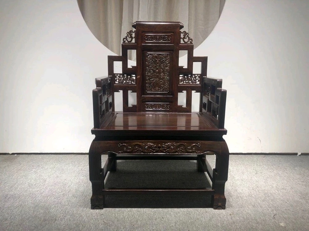 黑檀木 天龙大宝座 主椅包邮
