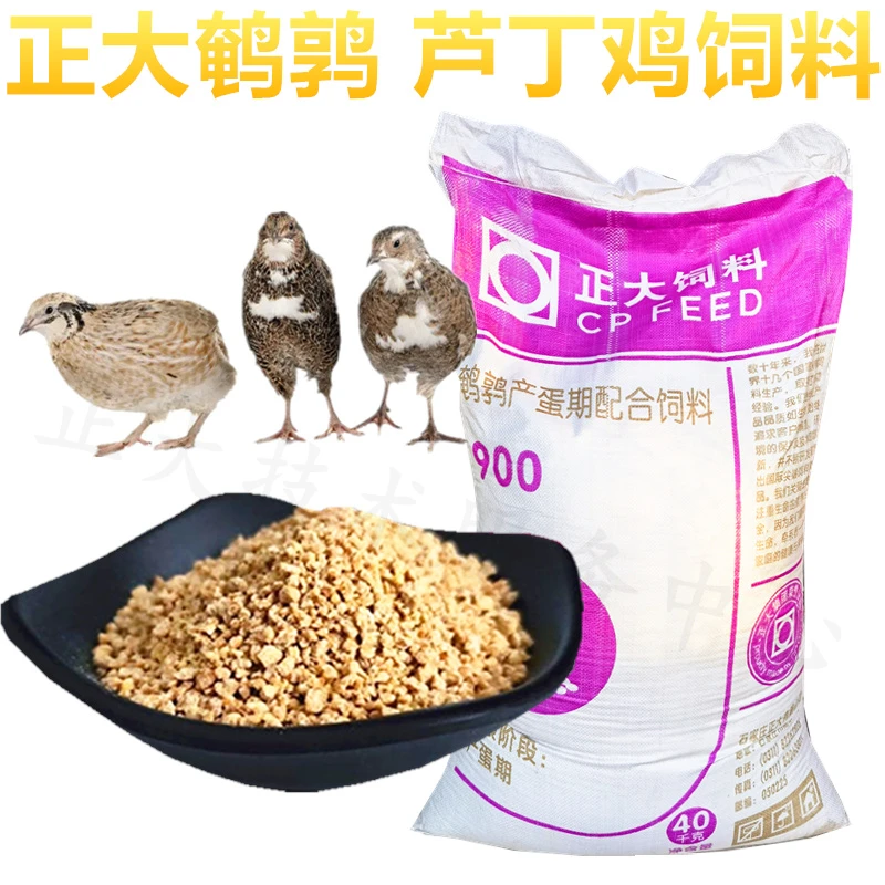 正大芦丁鸡专用饲料育雏鹌鹑小鸡产蛋下蛋食料开口通用卢丁鸡包邮