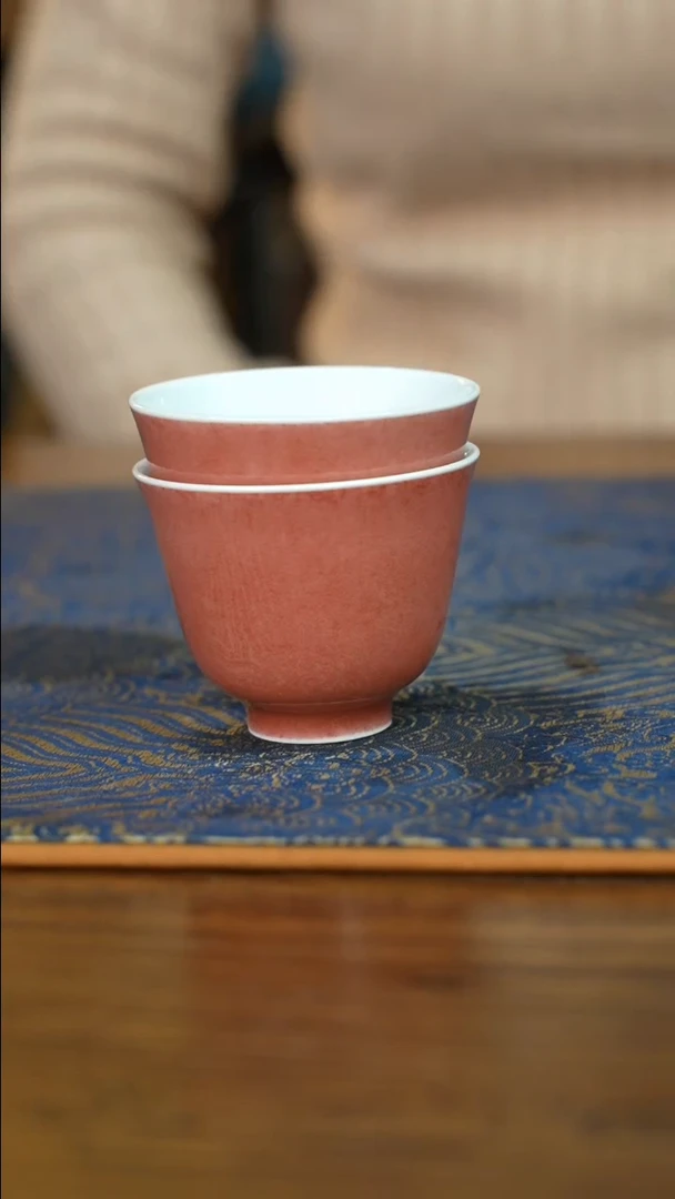 【闪购商品】瓷杯豇豆红