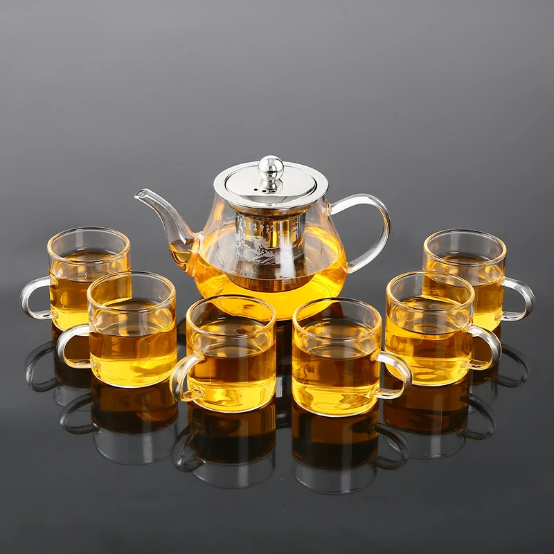 耐热高温玻璃茶具套装办公泡茶器红茶花茶泡茶壶功夫茶杯盖碗单个