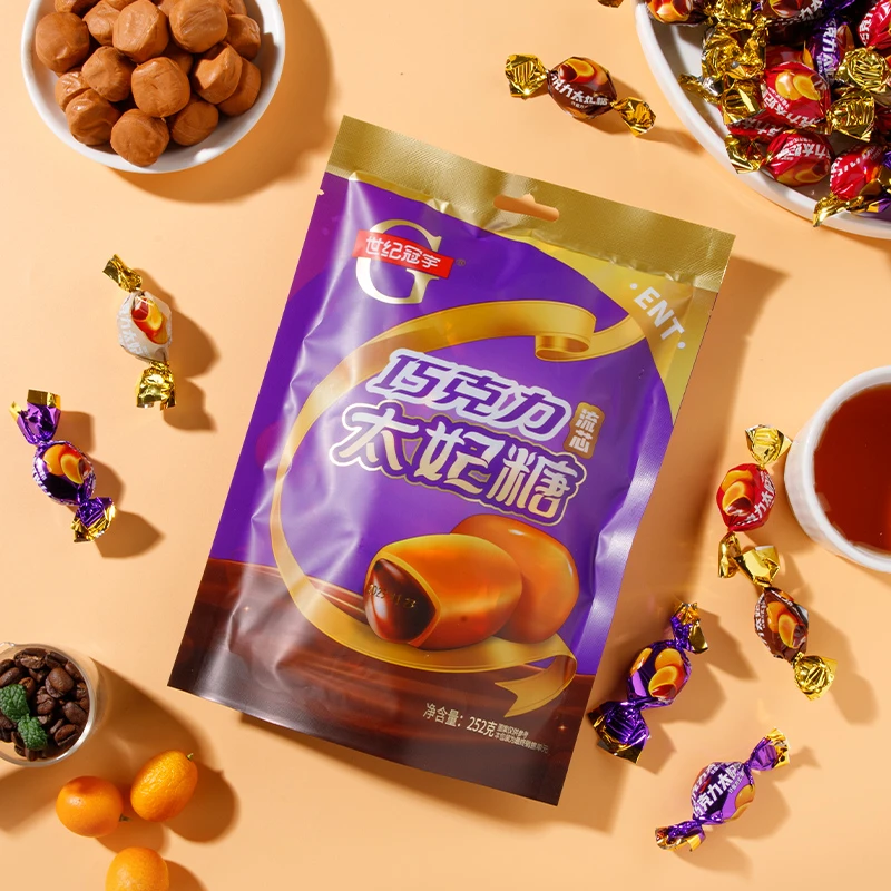 【4袋更划算】纯可可脂巧克力流芯太妃糖 2袋-4袋可选252g/袋