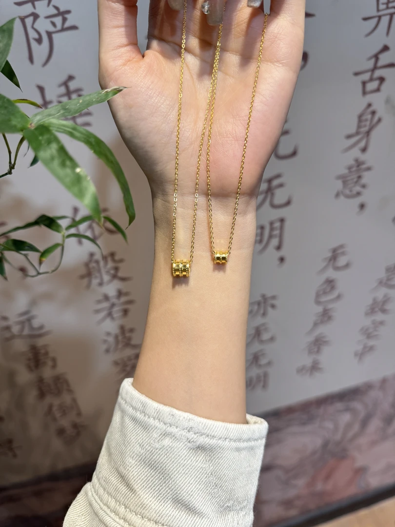 足金999精工5G小蛮腰套链（两款有大有小）