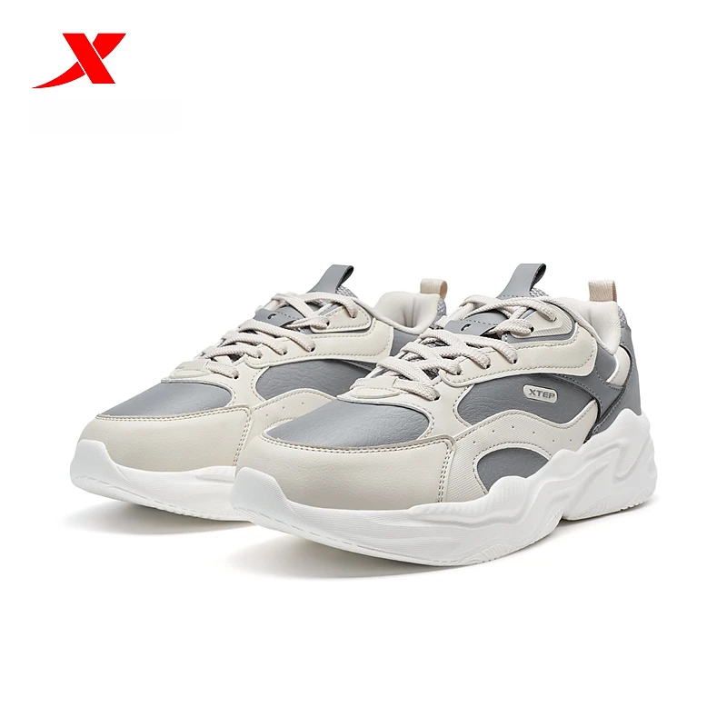 【清货价】特步老爹鞋男鞋时尚潮流舒适百搭革面休闲轻便缓震运动鞋