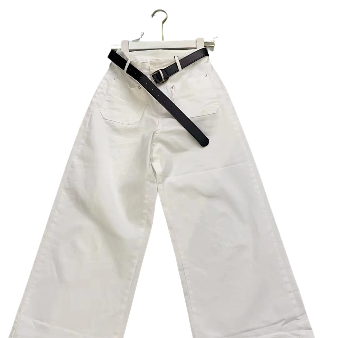 早秋时尚百搭休闲白裤