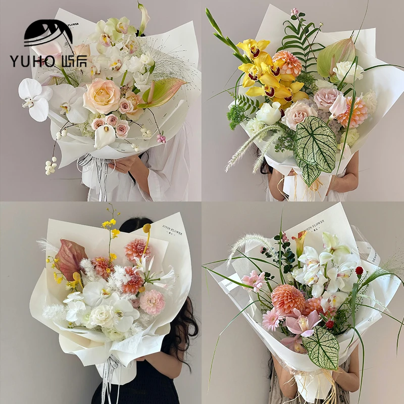 屿后 加厚110克风华纸鲜花花束包花纸花店diy柔韧木棉纸花艺资材