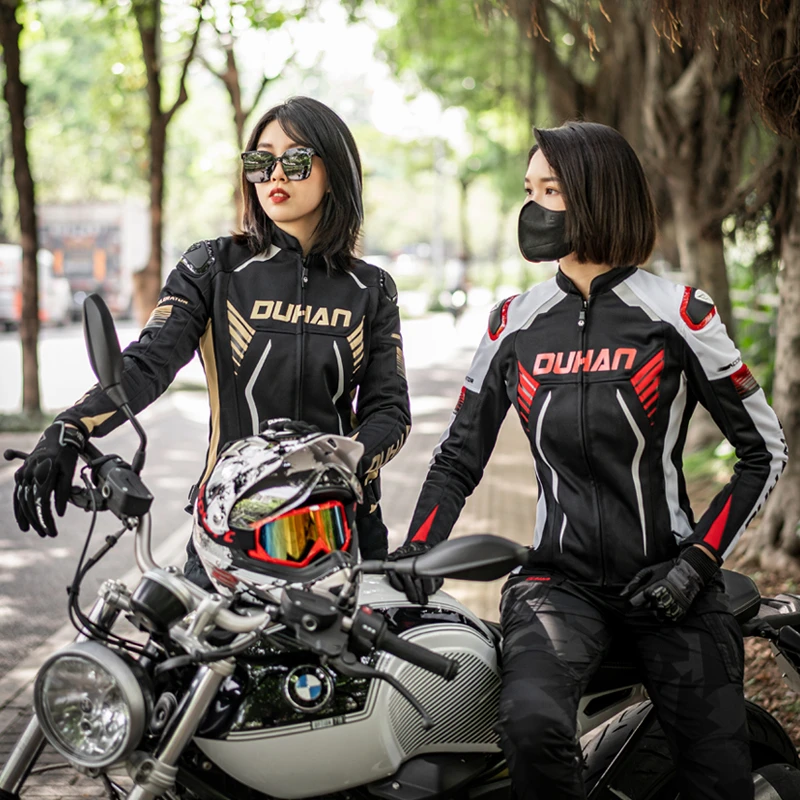 (赛格)杜汉骑行服摩托车机车服夏季修身透气赛车服网眼防摔CE护具