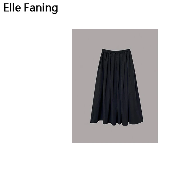 芒果优选-日系百褶伞裙