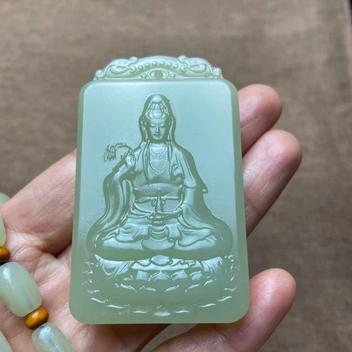 天然盆景石戈壁石五彩石奇石 石头吊坠
