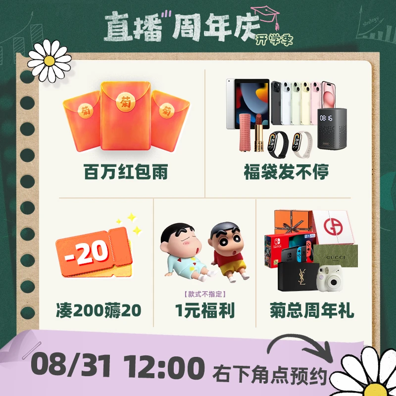氧化菊8.31周年庆大场活动说明