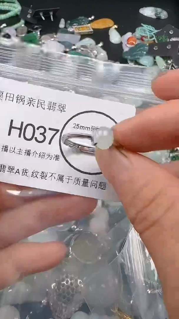 【闪购商品】翡翠颈饰未镶嵌H037.吊坠统一配皮绳