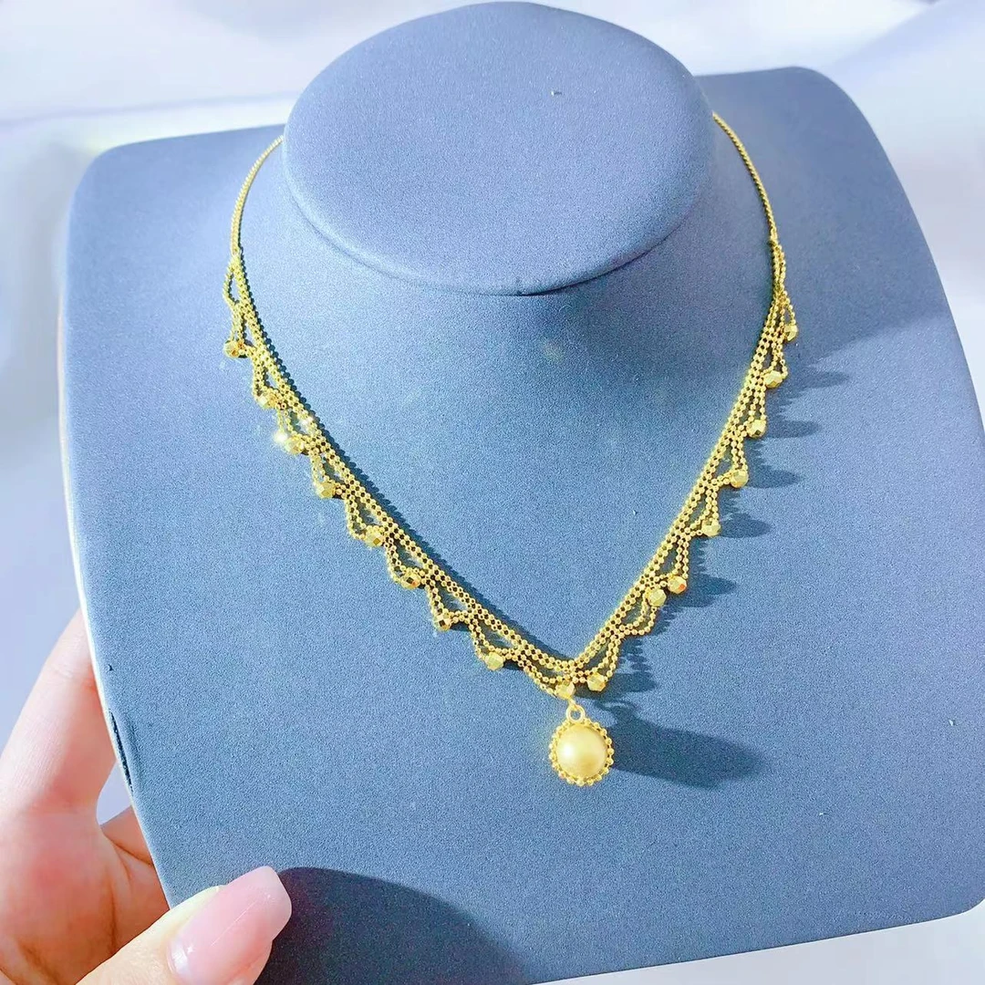 【伟新源】足金999 5G工艺 有求必应流苏套链10.7克