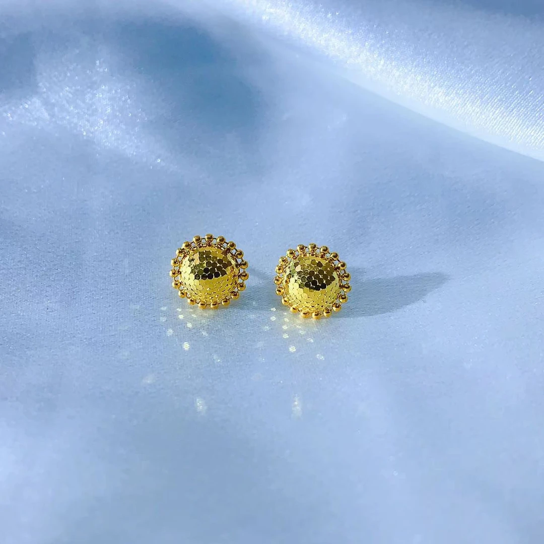 【伟新源】足金999 5G工艺 圆珍.珠鱼鳞直针3.56克