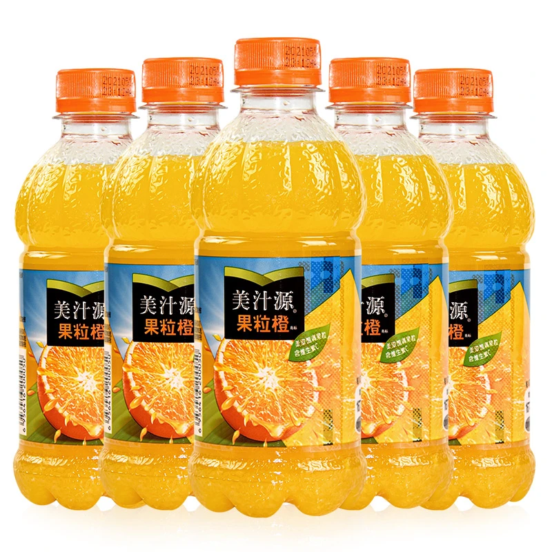 美汁源果粒橙300ml瓶装果汁饮料维生素C果肉饮品家庭聚会饮用甄选