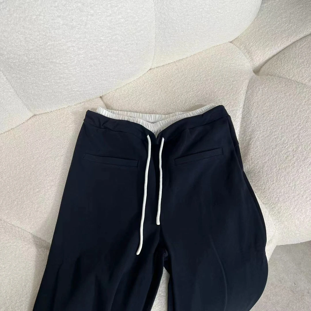 infobyfive2024秋冬新款长裤休闲百搭抽绳简约2DI0804