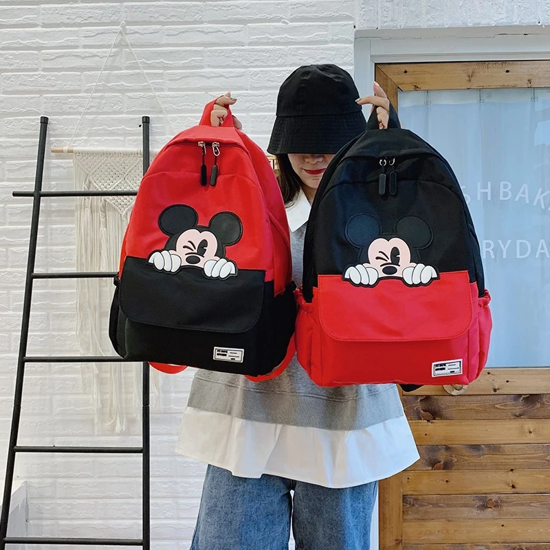 米奇书包女原宿双肩包背包新款卡通百搭补习袋妈咪包