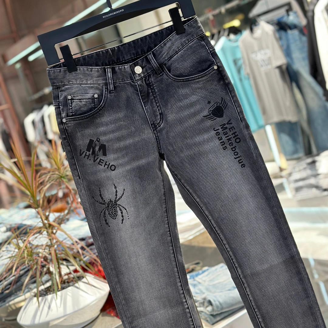 【发现者】2024新款欧货高端牛仔裤欧货夏季休闲男士牛仔裤-18008