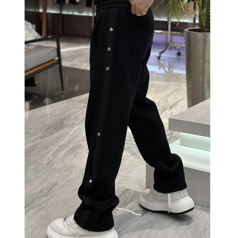 【发现者】2024欧货冬款高端男士直筒宽松阔腿休闲裤内里加绒16153