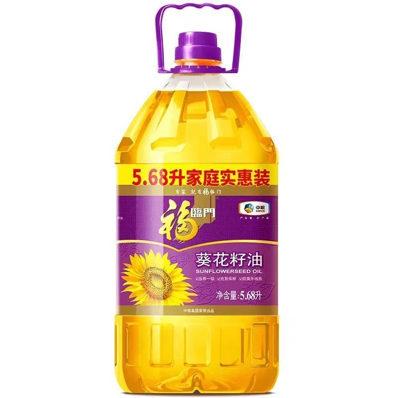 福临门 压榨一级葵花籽油 5.68L/桶