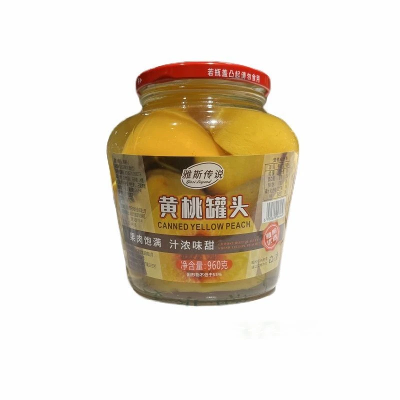 雅斯传说黄桃罐头960g