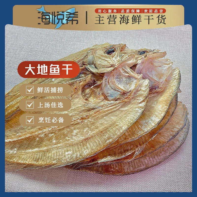 海悦希大地鱼干广东面馆专用汤底秘制渔家广式竹升面新鲜干货