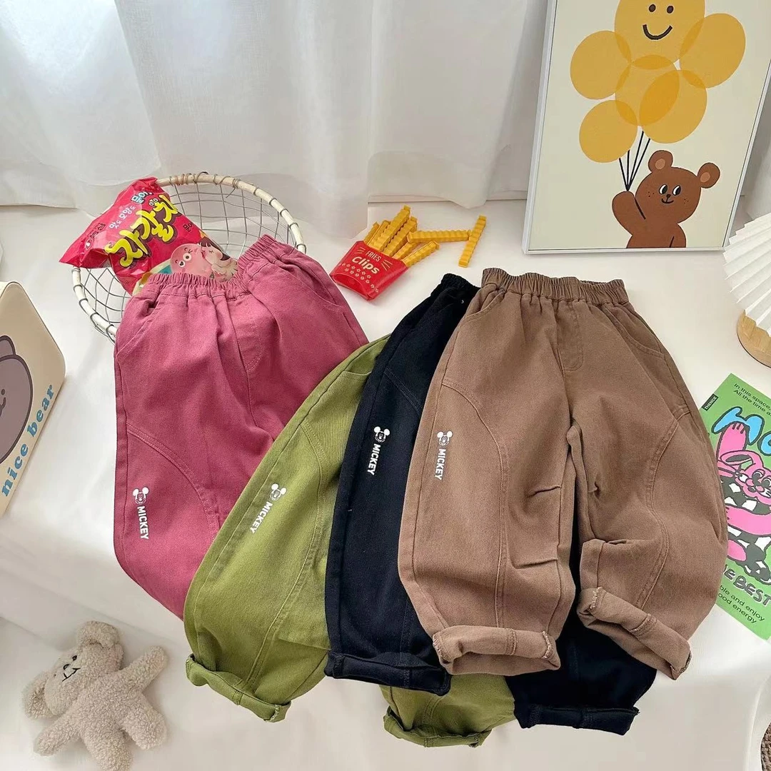 Disney儿童裤子秋季新款时尚运动休闲儿童宝宝休闲裤XBE1SK6541