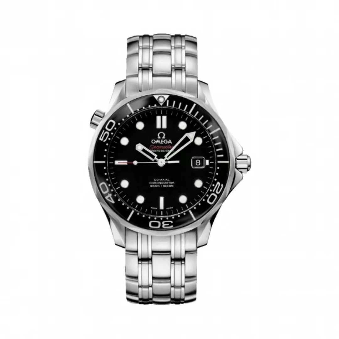 99新 Omega/欧米茄 海马300/41mm/黑盘/单表/自动机械腕表