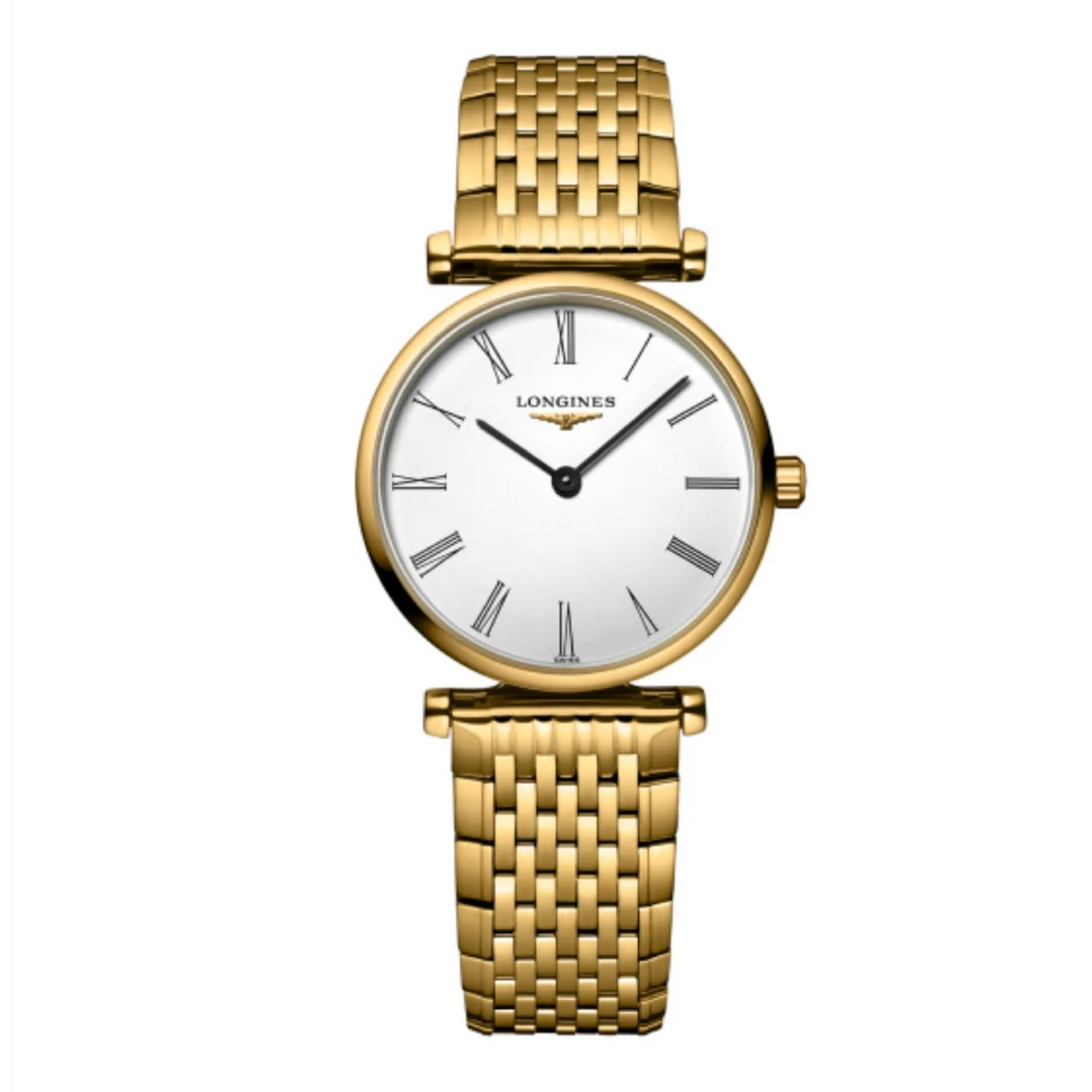 99新 Longines/浪琴 嘉岚L4.209/24表径/白盘罗马/石英优雅气质