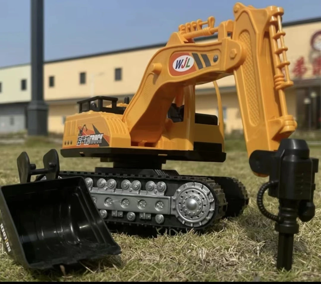 超大号多功能挖掘机钻地惯性工程车大型模型益智儿童男孩玩具礼物