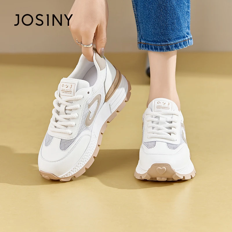 卓诗尼2024夏季透气网面舒适潮流ins百搭厚底女运动鞋时432A23932