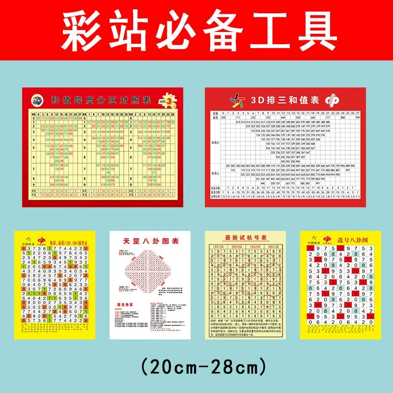 彩站必备工具 体彩福彩店里工具板防水数字耐磨图表