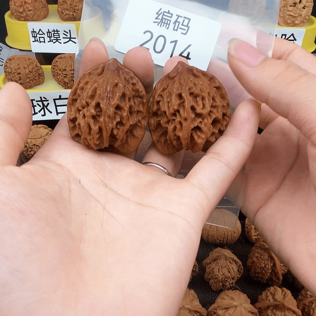 文玩核桃把件盘山2014