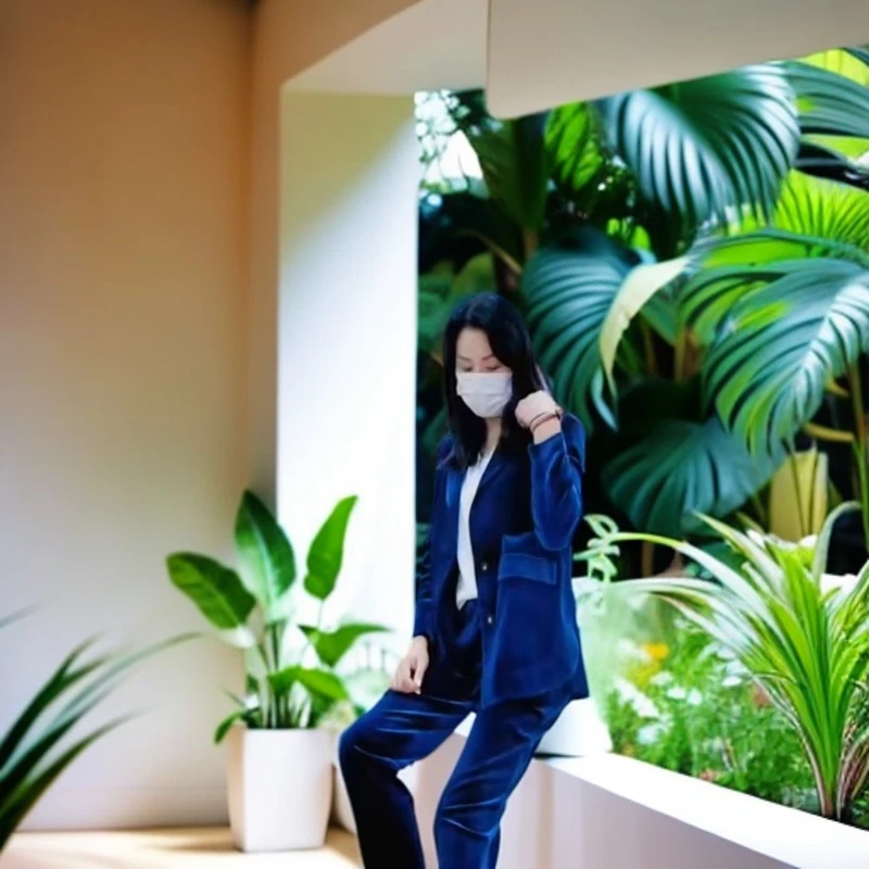 金丝绒气质时尚西服两件套【T738】